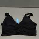 Women's Bikini Top - Supportive Swimsuit for Large Bust - 2025 Cut Out Twist Swim Top (Black)