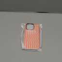 Magnetic for iPhone 16 Pro Case Cute Wavy Stripes Phone Case, Shockproof Slim TPU and Hard PC Protective Phone Cover Compatible with MagSafe Designed for Women Girls, Orange