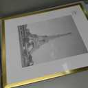 upsimples 16x20 Picture Frame Set of 5, Display Pictures 11x14 with Mat or 16 x 20 Without, Wall Gallery Poster Frames, Gold