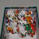 Christmas Floor Puzzle for Kids Ages 3-5 & 4-8, 88 Piece Blue Cardboard Jigsaw Puzzles for Kids, Learning Educational Toys Birthday, for 3 4 5 6 Year Old Girls & Boys