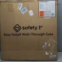 Safety 1st Easy Install Walk Thru Baby Gate for Doorway With Door, Dog Gates, Fits 29"-38", Easy Install 28" Tall, White