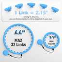Weighted Hula Circle with 32 Links(66 Inch), Sweet Weight Ball, for Adults Weight Loss, Infinity Fitness Hoop Plus Size, for Women Smart Exercise Equipment