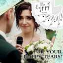 Yinder 60 Bulk Happy Tears Tissue Packs for Wedding 3 Ply Pocket Size Tissues Packs for Guests Facial Individual Wedding Favors Party Supplies Travel Graduation Celebration(Heart)