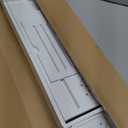 Zhuoyue Bamboo Bathtub Tray, Expandable Premium Bath Tray for Luxury Bathroom, Adjustable Bath Accessories for Tub with Soap Towel Book Holder, Extendable 29.5-43.3" White