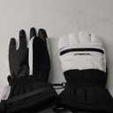 ATERCEL Waterproof Ski Gloves, Warm 3M Thinsulate Gloves, Touchscreen, Ideal for Men and Women in Skiing, Snowboarding, Snowmobiling, Hiking and Other Winter Outdoor Activity, (Medium, White)