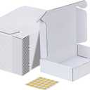 MEBRUDY 9X6X2 Shipping Boxes, 25 Pack White Literature Mailer Corrugated Cardboard Box for Small Business Mailing Packaging
