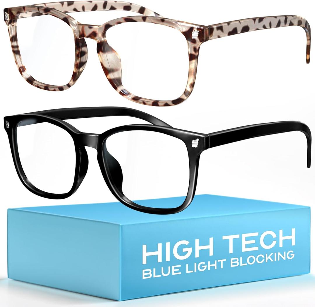 livho High Tech Blue Light Glasses - Advanced 99% Blue Light Blocking Computer Glasses - Anti Eyestrain & UV Glare Protection
