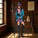 2 x Women's Satin Bows Thigh High Stockings Hold-ups Snag-Resistant Knee High Long Socks (Black)