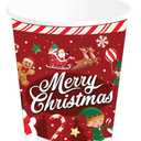 Tsyware Disposable Paper Coffee Cups with Lids, Perfect For Tea & Hot Drinks - 100 Pack