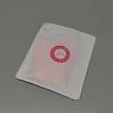 RELLECIGA Women's Thong Bikini Bottom Brazilian High Leg Bathing Suit Bottom (Medium, Orange)