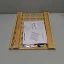 SpaceAid Bamboo K Cup Drawer Organizer Insert, Kitchen K Cups Coffee Pod Holder Tray Organizers for K cup Coffee Station Drawer Storage Organization (35 Slots)