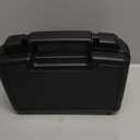 Small Hard Case with Foam, 14" Lightweight Pluck Foam Padded Protection Carrying/Storage Case - Customizable Interior for GoPro, Camera, iPhone, Tablet, Black - Outer Size:14 x 10.4 x 3.5