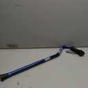 Medline Gel Grip Aluminum Cane with Offset Handle, Adjusts 29–38”, 300 lbs. Capacity, Blue — for Men & Women with Foot & Leg Injuries, Mobility, 1 Ct.