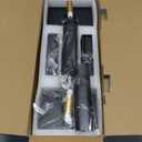 iThird Battery Operated Wall Sconces Set of 2: 10000mAh Rechargeable Wall Lights with Remote Control, 360 Rotate Wireless Wall Scone Decor for TV/Mirror Bedroom Living Room, 31.5 Inch, Black