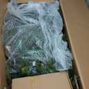 National Tree Company 7.5 ft Pre-Lit Dunhill Fir Artificial Christmas Tree, 600 Clear Lights, 2,189 Tips, Includes Stand, Green