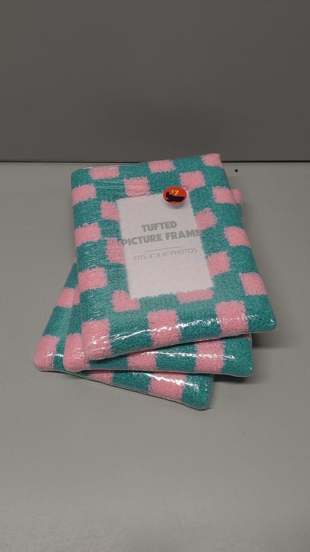 TEXTURED PICTURE FRAME 3PCS 4x6 INCH