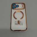 for iPhone 17 Pro Max Case with 1X Screen Protector, [Compatible with MagSafe] [Integrated Camera Protection], Non Yellowing Slim Cute Women Girly Cover for iPhone 17 Pro Max, Cosmic Orange