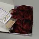 BARSDAR Copper Red Short Wavy Wig with Bangs - Short Copper Red Bob Wigs for Women - Curly Wavy Textured French Bob Wig with Bangs Soft Synthetic Natural Looking Face-Framing Daily (12 Inch)