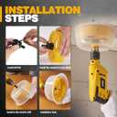KATA Hole Saw for Recessed Lights: 6 Inch Hole Saw for Recessed Lighting with Dust Bowl - 6 in Hole Drill Cutter with Silicone Dust Catcher Tool for Drywall on Ceiling - Installing LED Can Light Home