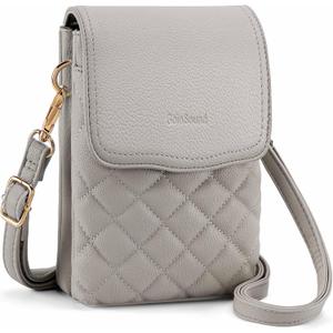 RFID Small Crossbody Purses for Women Quilted Cell Phone Purse with RFID Blocking Credit Card Slots