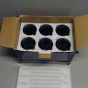 ZMOWIPDL Vintage Glassware Drinking Glasses Set of 6,15 oz Hobnail Glass Cups,Embossed Blue Water Tumbler,for Beer,Cocktail,Whiskey,Juice and Various Mixed Drinks- 1 Cleaning Brush