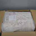 10x14 Area Rugs for Living Room, Non Slip Machine Washable Vintage Rugs, Low Pile Lightweight Large Rug for Bedroom, Dining Room, Home Office Beige