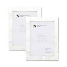 Handicrafts Home White 5x7 Picture Frame for Christmas Decor and Holiday Photo Frame for Modern Minimalist Home Decor, Wedding Gift, Vintage Bone inlay Frames for Aesthetic & Living Room Picture Frame
