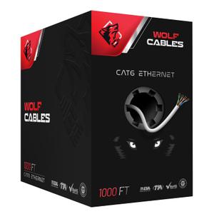 | Heavy-Duty CAT6 Ethernet Cable 1000ft | UTP, 23AWG, 550MHz | Stable & Remarkable Performance (White)