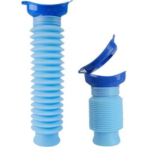 Pee Bottles for Men, Portable Urinal for Men, Collapsible Urine Bottle 750ML, Car Urinals for Men and Women, Emergency Urinal Shrinkable Pocket Toilet for Travel, Camping, Traffic Jam, Road Trips (Blue)
