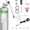 ZRDR 2L Co2 Generator System with Pressure Gauge Automatic Pressure Relief Valve Bubble Counter for Aquarium PlantsStable Output