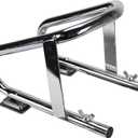 Extreme Max 5001.5763 Deluxe Chrome Motorcycle Wheel Chock - 5.5" Wide