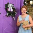 QDTK Christmas Tree Topper Bow Silver Glitter Christmas Bows Sparkly Stars Wreath Bow 13x9 Ribbon Bow for Wreaths Home Front Door Outdoor Xmas New Years Party Decorations