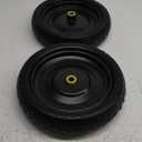 13 Inch Solid Rubber Tires, 4.00-6 Tire Flat Free with 5/8" Bearings, 2.17" Offset Hub for for GOR Garden Carts, Garden Wagon Carts, Trolleys, Hand Trucks and Utility Cart(2 Pack)