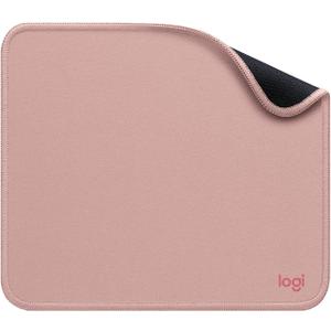 Logitech Mouse Pad - Studio Series, Computer Mouse Mat with Anti-Slip Rubber Base, Easy Gliding, Spill-Resistant Surface, Durable Materials, Portable, in a Fresh Modern Design, Darker Rose, 20L x 23W inches