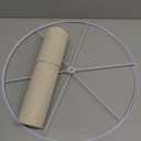 Line Lamp Shades Set of 2, Assembly Required Large Drum Lampshade 18" Top x 18" Bottom x 12" High, Replacement Lamp Shades for Table Lamps, Floor Lamps, Spider Fitter