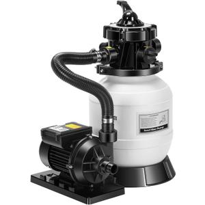 VIVOHOME 2087 GPH Sand Filter Pump for Above Ground Pools up to 4,600 Gallons, 7-Way Valve with 22 lb Sand Capacity, Heavy-Duty Rust-Resistant Housing