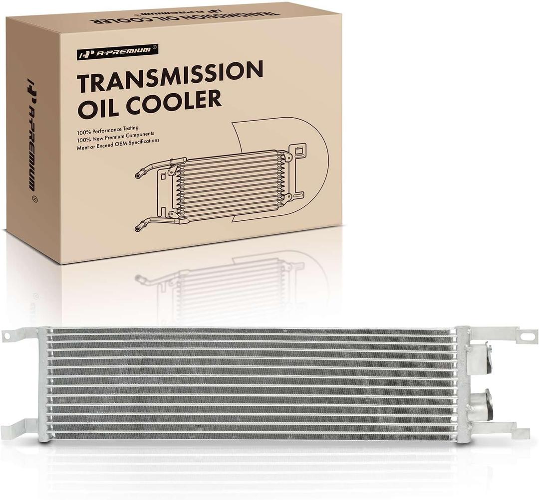 A-Premium Automatic Transmission Oil Cooler with Brackets Compatible with Volkswagen Atlas 2018-2021, Atlas Cross Sport 2020-2021, Replace# 3QF317019B, 3QF-317-019-B