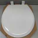 Mayfair NextStep2 Toilet Seat with Built-In Potty Training Seat, Slow-Close, Removable that will Never Loosen, Round, White