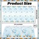 2 x MEHOFOND Spooky One Birthday Decorations Boy, 3 Pcs Blue Halloween First Birthday Tablecloths, Spooky One Table Cloth Halloween 1st Bday Party Decorations, Ghost Pumpkin Table Cover Party Decor