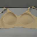 OEAK Womens Wireless Jelly Bras Comfortable Push Up Bra No Underwire Gel Bra Full Support Lift Everyday Seamless Tshirt Bras (XXXL)
