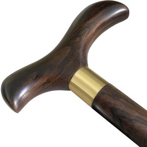 Classic Wooden Walking Cane Ergonomic Solid Wood Quality Cane for Seniors with Rubber Tip Single Point Cane Sturdy Lightweight Traditional Style Walking Stick Gift for Men and Women (37Inch (Walnut))