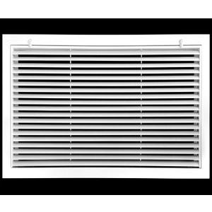 25" X 25" Aluminum Return Filter Grille - Easy Airflow - Linear Bar Grilles [Outer Dimensions: 27.5w X 27.5h]