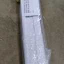 DEZ FURNISHINGS Cordless 1" Light Filtering Pleated Shade, Fabric, 20" W x 48" H, White