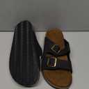 Birkenstock Men's Arizona Sandals (7-7.5 Narrow Women/5-5.5 Narrow Men, Black Birko-flor)