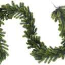 Artificial Pine Needle Garland - 6.5 FT Realistic Norfolk Pine Cedar Light Green for Mantle, Table, Stairs, Wall - Home Indoor/Outdoor Christmas Decorations