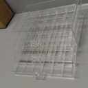 Earring Storage Box Organizer 3 Drawers Acrylic Jewelry Storage Box Holder Transparent Jewelry Display Stand with 72 Small Compartments Gift for Women Girls (Clear)