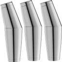 WOTOR Boston Cocktail Shaker Set for 3, 18 oz & 28 oz Stainless Steel Weighted Shaker Tins, Professional Bar Tools for Bartender, Metal Mixer for Martini & Cocktails (Silver)