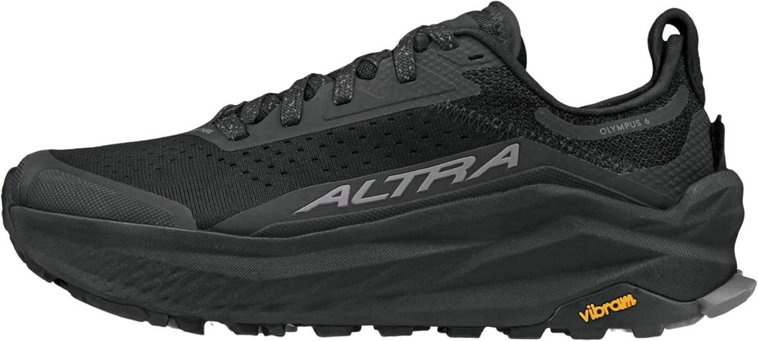 ALTRA Women's Olympus 6 Trail Running Shoe (10, Black/Black)
