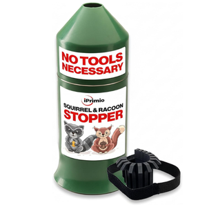 iPrimio 18" Squirrel Baffle  Easy Install Pole Wrap Around Baffle: Protect Hanging Bird Feeders, Squirrel Baffles for Feeders, No Tool Install, Durable Weather Resistant, for Bird Feeder Poles