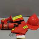 Melissa & Doug Fire Chief Role Play Costume Dress-Up Set, Pretend Play Firefighter Outfit with Realistic Accessories for Kids and Toddlers Ages 3+